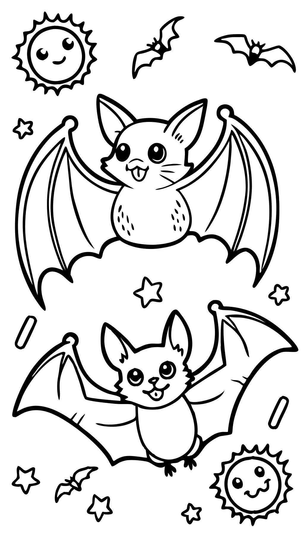 coloriages de chauves-souris imprimables